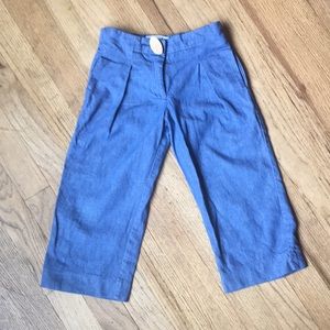 Zara cropped chambray pants